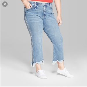 Wild Fable High Rise Ankle Jeans with Zipper Sides
